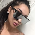 Flat Top Square Shades Gradient Sun Glasses