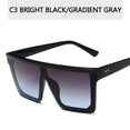 Flat Top Square Shades Gradient Sun Glasses