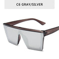 Flat Top Square Shades Gradient Sun Glasses