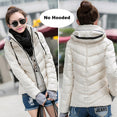 Parkas Thicken Outerwear Solid Hooded Coats