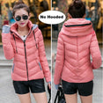 Parkas Thicken Outerwear Solid Hooded Coats