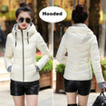 Parkas Thicken Outerwear Solid Hooded Coats