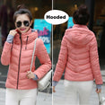 Parkas Thicken Outerwear Solid Hooded Coats