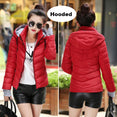 Parkas Thicken Outerwear Solid Hooded Coats