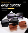 Women Oversize Gradient Plastic Sunglasses