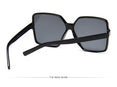 Women Oversize Gradient Plastic Sunglasses