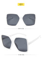 Women Oversize Gradient Plastic Sunglasses