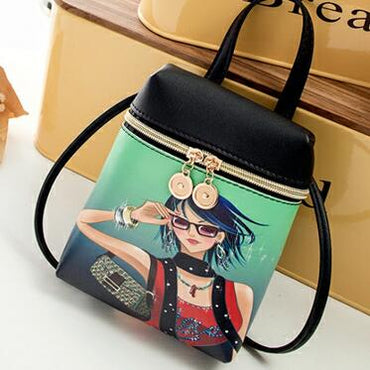 Women's Mobile Bag Cartoon Female Messenger Bags