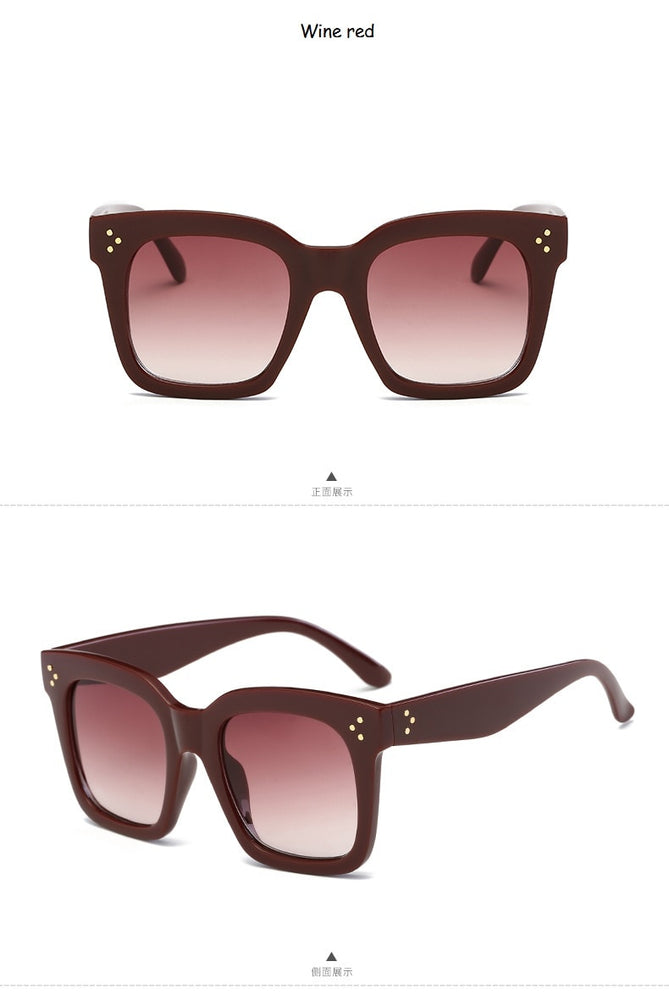 Kim Kardashian Lady Flat Top Rivet Sunglasses