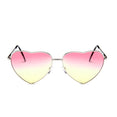 Heart Candy Color Gradient Sun Glasses