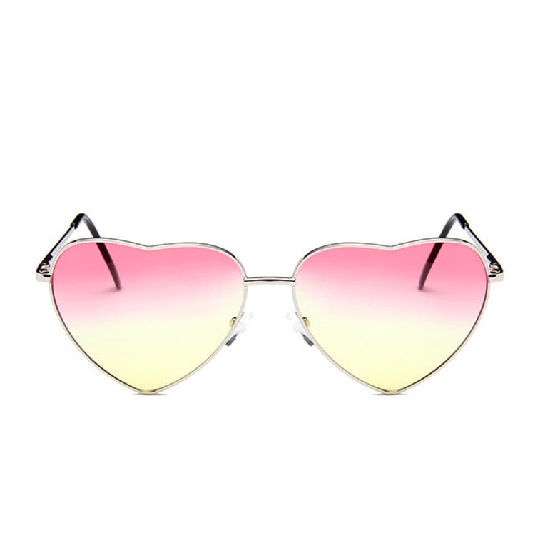 Heart Candy Color Gradient Sun Glasses