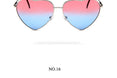 Heart Candy Color Gradient Sun Glasses