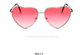 Heart Candy Color Gradient Sun Glasses