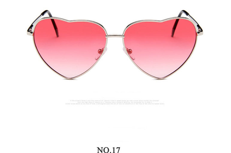 Heart Candy Color Gradient Sun Glasses