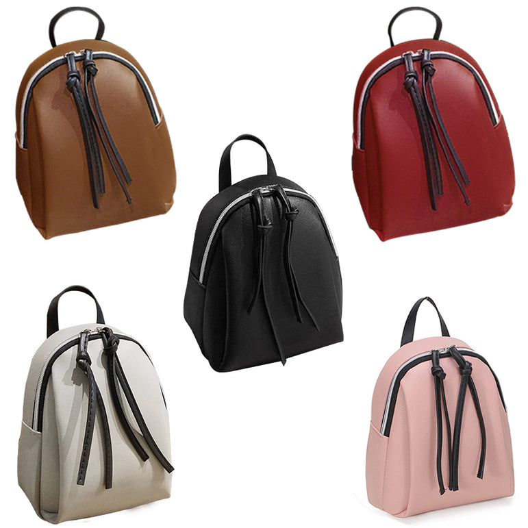 New Lady Small Backpack Women Leather Shoulder Bag