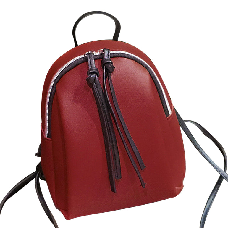 New Lady Small Backpack Women Leather Shoulder Bag