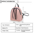 New Lady Small Backpack Women Leather Shoulder Bag