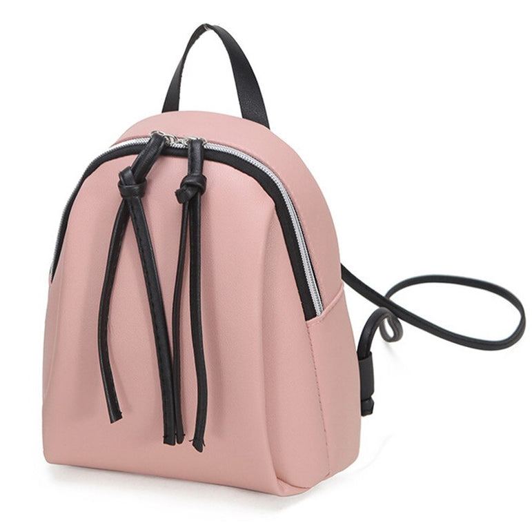 New Lady Small Backpack Women Leather Shoulder Bag