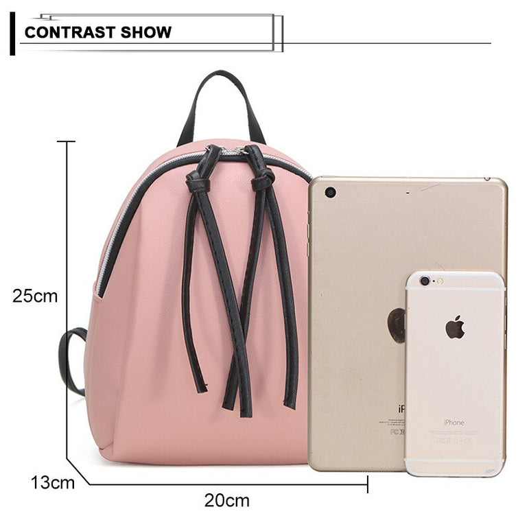 New Lady Small Backpack Women Leather Shoulder Bag