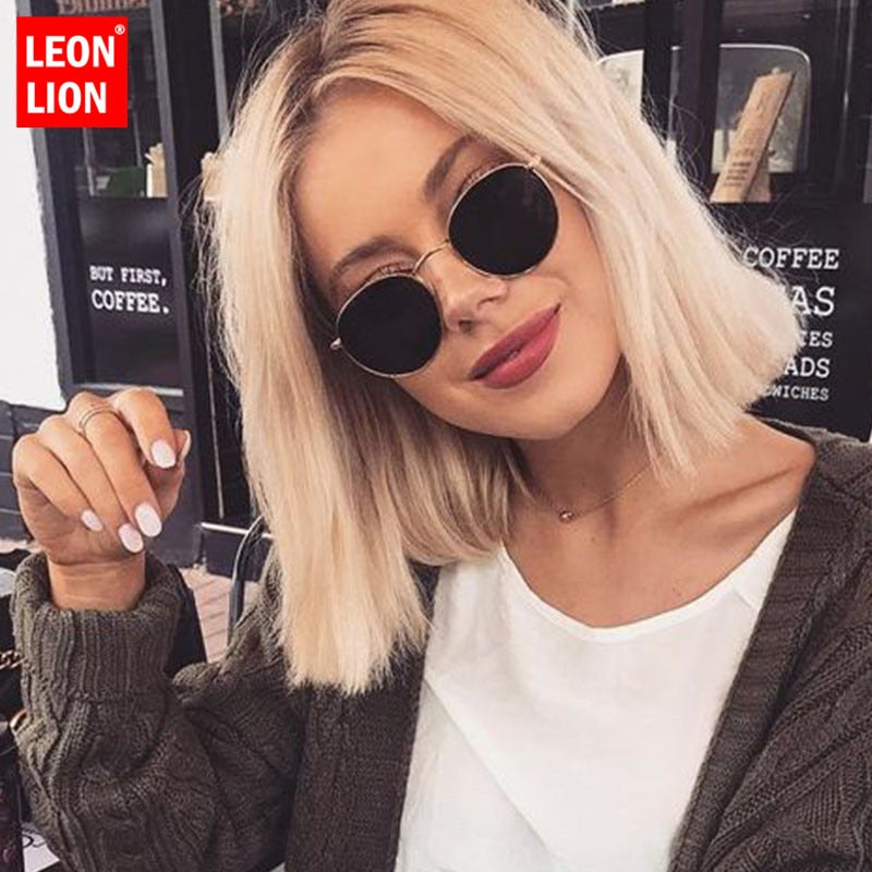 Round Mirror Vintage Women Sunglasses