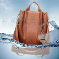 Female Anti-theft Backpack Classic PU Leather Bag