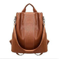 Female Anti-theft Backpack Classic PU Leather Bag