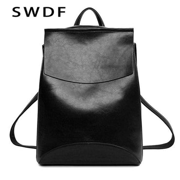 Women Youth Vintage Leather Backpacks